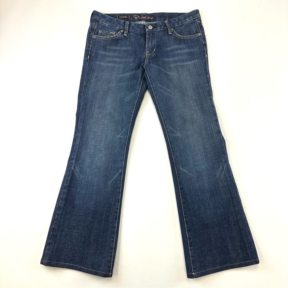 Fidelity Vintage 90s Snapdragon ultra low rise flare jeans 31in Inseam 29in